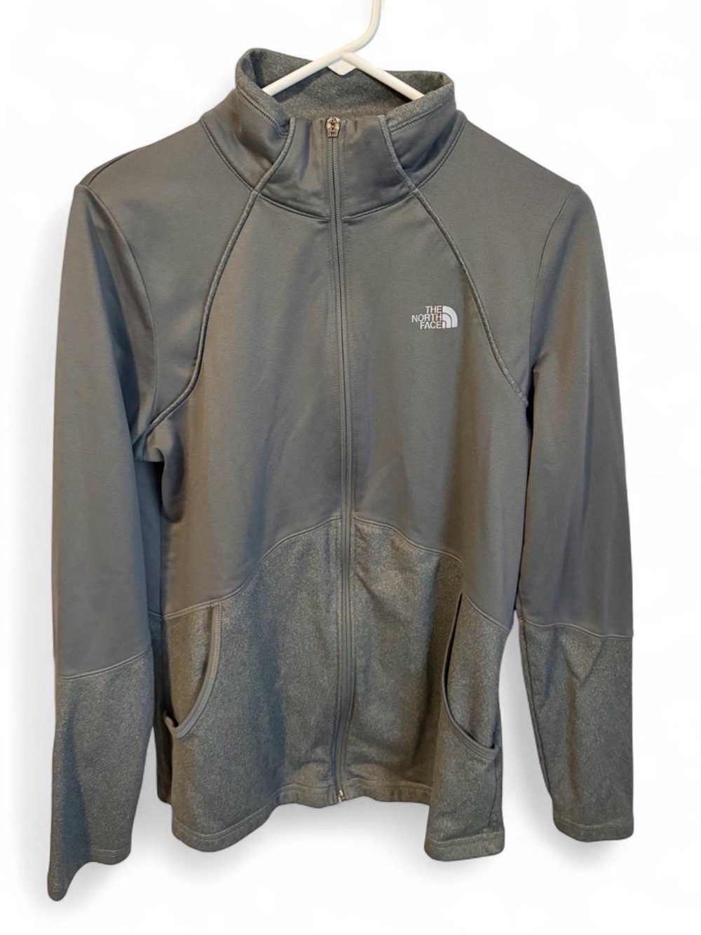 The North Face Women's Gray Full-Zip Athletic Jacket